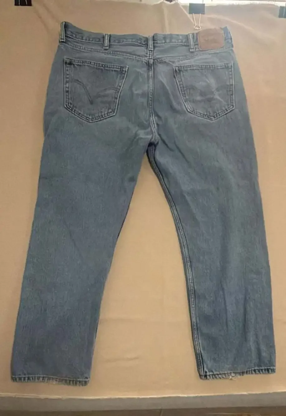 Levi's 505 Straight Fit Denim Jeans Men's 42x30 Medium Wash Blue